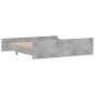 Giroletto con Testiera e Pediera Grigio Cemento 180x200 cm Giroletto con Testiera e Pediera Grigio Cemento 180x200 cm