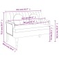 Panca con Cuscini Marrone Scuro 113x64,5x75,5 cm in Tessuto