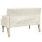 Panca con Cuscini Lino 113x64,5x75,5 cm in Tessuto