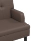 Panca con Schienale Marrone 112x65,5x75 cm in Similpelle Panca con Schienale Marrone 112x65,5x75 cm in Similpelle