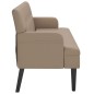 Panca con Schienale Cappuccino 112x65,5x75 cm in Similpelle Panca con Schienale Cappuccino 112x65,5x75 cm in Similpelle