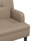 Panca con Schienale Cappuccino 112x65,5x75 cm in Similpelle Panca con Schienale Cappuccino 112x65,5x75 cm in Similpelle