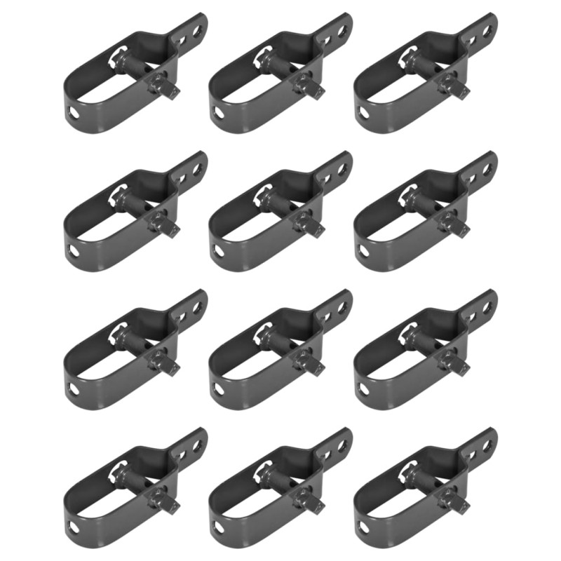Tendifilo per Recinzione a Catena 12 pz 100 mm Grigio Tendifilo per Recinzione a Catena 12 pz 100 mm Grigio