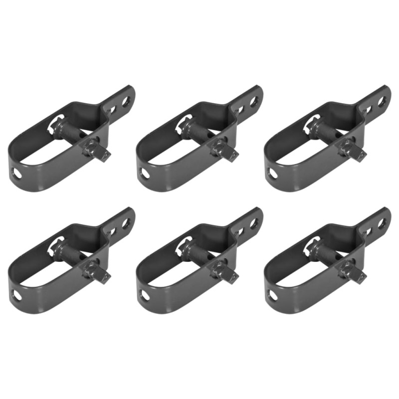 Tendifilo per Recinzione a Catena 6 pz 100 mm Grigio Tendifilo per Recinzione a Catena 6 pz 100 mm Grigio