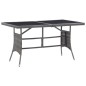 vidaXL Set Mobili da Pranzo Giardino 7 pz Polyrattan Antracite Grigio