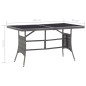 vidaXL Set Mobili da Pranzo Giardino 7 pz Polyrattan Antracite Grigio