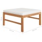 vidaXL Set Divani da Giardino 12pz Cuscini Crema Legno Massello Teak vidaXL Set Divani da Giardino 12pz Cuscini Crema Legno Massello Teak