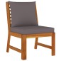 vidaXL Set da Pranzo Giardino 7pz con Cuscini Legno Massello di Acacia vidaXL Set da Pranzo Giardino 7pz con Cuscini Legno Massello di Acacia