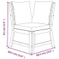 vidaXL Set da Pranzo Giardino 7pz con Cuscini Legno Massello di Acacia vidaXL Set da Pranzo Giardino 7pz con Cuscini Legno Massello di Acacia