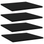 vidaXL Ripiani per Libreria 4pz Neri 40x40x1,5cm in Legno Multistrato vidaXL Ripiani per Libreria 4pz Neri 40x40x1,5cm in Legno Multistrato