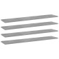 vidaXL Ripiani Libreria 4pz Grigio Cemento 100x20x1,5cm Multistrato vidaXL Ripiani Libreria 4pz Grigio Cemento 100x20x1,5cm Multistrato