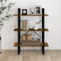 Libreria Rovere Fumo 80x30x105 cm in Legno Multistrato