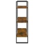 Libreria Rovere Fumo 80x30x105 cm in Legno Multistrato