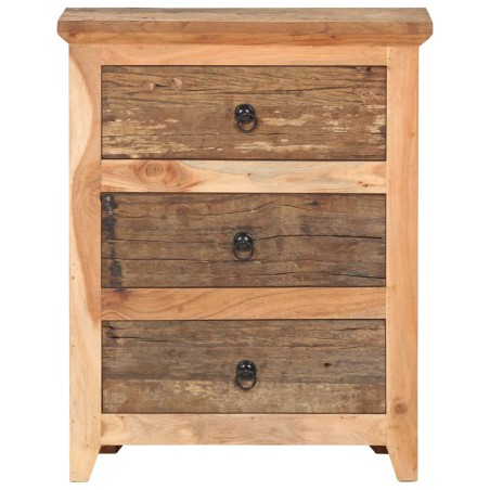vidaXL Credenza 60x33x75 cm in Legno Massello di Acacia e di Recupero