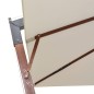 vidaXL Ombrellone Pensile 300x300 cm Palo in Legno Bianco vidaXL Ombrellone Pensile 300x300 cm Palo in Legno Bianco