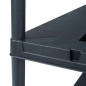Scaffale Nero 260 kg 90x40x180 cm in Plastica Scaffale Nero 260 kg 90x40x180 cm in Plastica