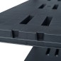 Scaffale Nero 260 kg 90x40x180 cm in Plastica Scaffale Nero 260 kg 90x40x180 cm in Plastica