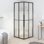 vidaXL Cabina Doccia ESG Semi Smerigliato 80x70x180 cm Nera vidaXL Cabina Doccia ESG Semi Smerigliato 80x70x180 cm Nera