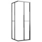 vidaXL Cabina Doccia ESG Semi Smerigliato 80x70x180 cm Nera vidaXL Cabina Doccia ESG Semi Smerigliato 80x70x180 cm Nera