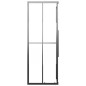 vidaXL Cabina Doccia ESG Semi Smerigliato 80x70x180 cm Nera vidaXL Cabina Doccia ESG Semi Smerigliato 80x70x180 cm Nera