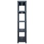Scaffali 2 pz Nero 250 kg 80x40x180 cm in Plastica Scaffali 2 pz Nero 250 kg 80x40x180 cm in Plastica