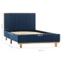 Giroletto Blu in Tessuto 100x200 cm Giroletto Blu in Tessuto 100x200 cm