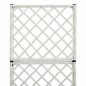 Letto Rialzato Traliccio 1 Vaso 30x30x107cm Polyrattan Bianco Letto Rialzato Traliccio 1 Vaso 30x30x107cm Polyrattan Bianco