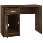 Scrivania Cassetto rovere fumo 100x40x73cm Legno Multistrato Scrivania Cassetto rovere fumo 100x40x73cm Legno Multistrato