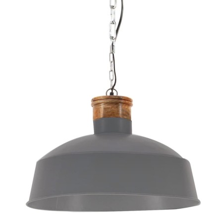 Lampada a Sospensione Industriale 58 cm Grigia E27
