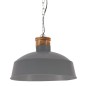 Lampada a Sospensione Industriale 58 cm Grigia E27 Lampada a Sospensione Industriale 58 cm Grigia E27
