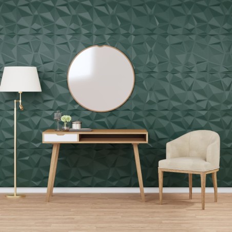 vidaXL Pannelli Murali 24 pz Verdi 50x50 cm XPS 6 m² Diamante