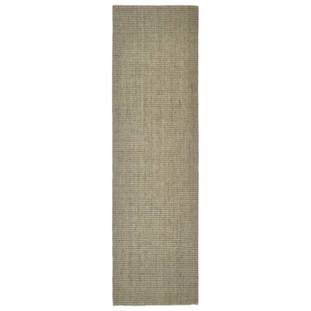 Tappeto in Sisal Naturale 100x350 cm Tortora