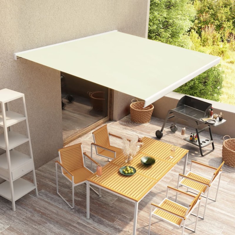 Tenda a Cassonetto Motorizzata 300x250 cm Crema Tenda a Cassonetto Motorizzata 300x250 cm Crema