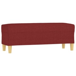 vidaXL Panca Rosso Vino 100x35x41 cm in Tessuto