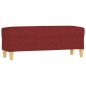 vidaXL Panca Rosso Vino 100x35x41 cm in Tessuto vidaXL Panca Rosso Vino 100x35x41 cm in Tessuto