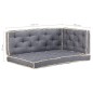 Set Cuscini per Divano in Pallet 3 pz Blu Set Cuscini per Divano in Pallet 3 pz Blu
