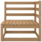 vidaXL Divano da Giardino 3 Posti Marrone Ambra Legno Massello di Pino vidaXL Divano da Giardino 3 Posti Marrone Ambra Legno Massello di Pino