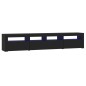 vidaXL Mobile Porta TV con Luci LED Nero 210x35x40 cm vidaXL Mobile Porta TV con Luci LED Nero 210x35x40 cm