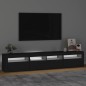 vidaXL Mobile Porta TV con Luci LED Nero 210x35x40 cm vidaXL Mobile Porta TV con Luci LED Nero 210x35x40 cm