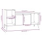 Mobile Porta TV Nero 100x35x55 cm in Legno Multistrato Mobile Porta TV Nero 100x35x55 cm in Legno Multistrato