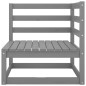 vidaXL Set Divani da Giardino 5 pz Grigio in Legno Massello di Pino vidaXL Set Divani da Giardino 5 pz Grigio in Legno Massello di Pino