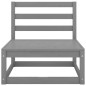 vidaXL Set Divani da Giardino 5 pz Grigio in Legno Massello di Pino vidaXL Set Divani da Giardino 5 pz Grigio in Legno Massello di Pino