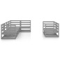 vidaXL Set Divani da Giardino 7 pz Grigio in Legno Massello di Pino vidaXL Set Divani da Giardino 7 pz Grigio in Legno Massello di Pino