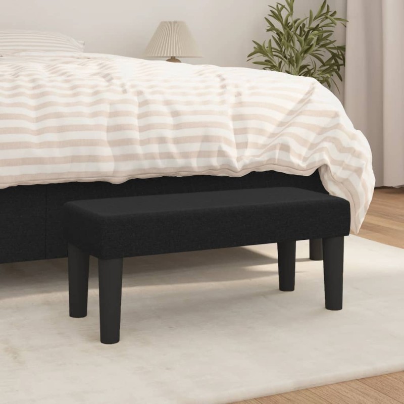 vidaXL Panca Nera 70x30x30 cm in Tessuto vidaXL Panca Nera 70x30x30 cm in Tessuto