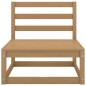 vidaXL Set Salotto da Giardino 8pz Marrone Ambra Legno Massello Pino vidaXL Set Salotto da Giardino 8pz Marrone Ambra Legno Massello Pino