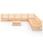 vidaXL Set Divani da Giardino 9 pz in Legno Massello di Pino vidaXL Set Divani da Giardino 9 pz in Legno Massello di Pino