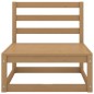 vidaXL Set Salotto da Giardino 9pz Marrone Ambra Legno Massello Pino vidaXL Set Salotto da Giardino 9pz Marrone Ambra Legno Massello Pino