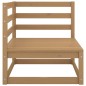 vidaXL Set Divani da Giardino 11 pz Marrone Ambra Legno Massello Pino vidaXL Set Divani da Giardino 11 pz Marrone Ambra Legno Massello Pino