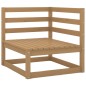 vidaXL Set Salotto da Giardino 10pz Marrone Ambra Legno Massello Pino vidaXL Set Salotto da Giardino 10pz Marrone Ambra Legno Massello Pino