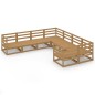 vidaXL Set Divani da Giardino 8 pz in Legno Massello di Pino vidaXL Set Divani da Giardino 8 pz in Legno Massello di Pino
